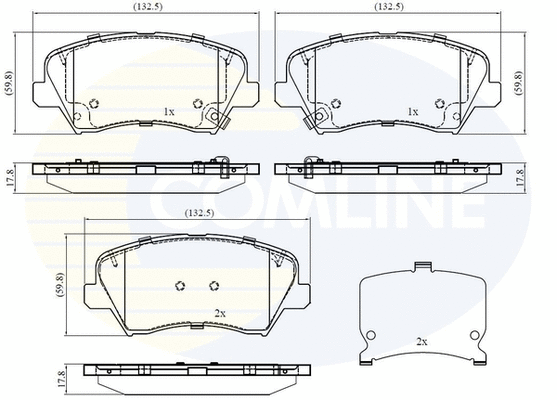Brake Pad Set, disc brake (CBP32408)