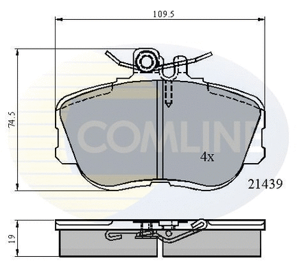 Brake Pad Set, disc brake (CBP0503)
