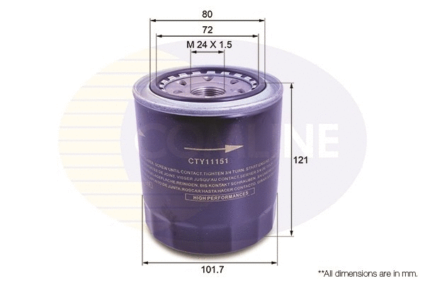 Oil Filter (CTY11151)