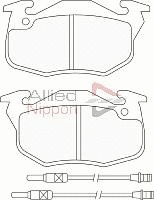 Brake Pad Set, disc brake (ADB2198)