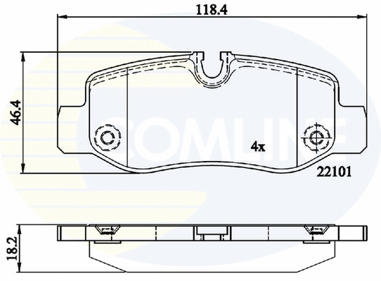 Brake Pad Set, disc brake (CBP02315)