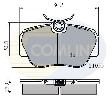 Brake Pad Set, disc brake (CBP0328)