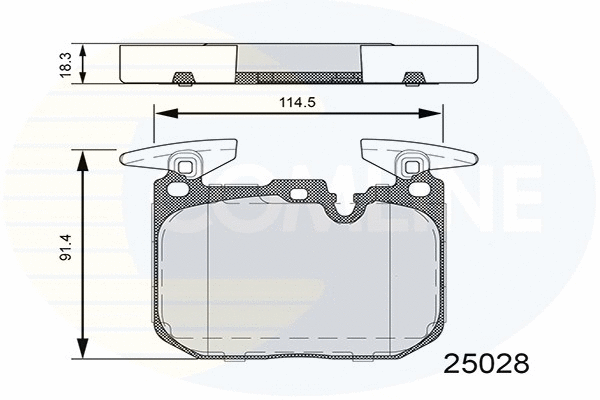 Brake Pad Set, disc brake (CBP06110)