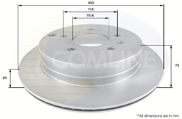 Brake Disc (ADC1147V)