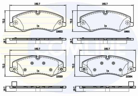 Brake Pad Set, disc brake (CBP02210)