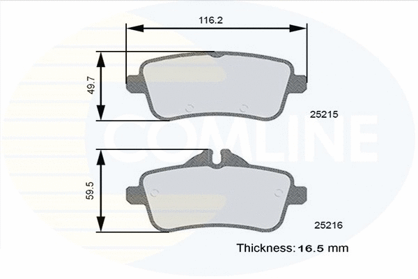 Brake Pad Set, disc brake (CBP06121)
