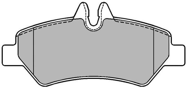 Brake Pad Set, disc brake (ADB01556)