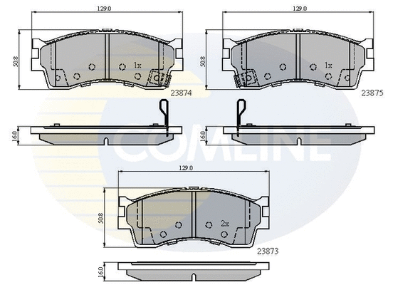Brake Pad Set, disc brake (CBP3941)