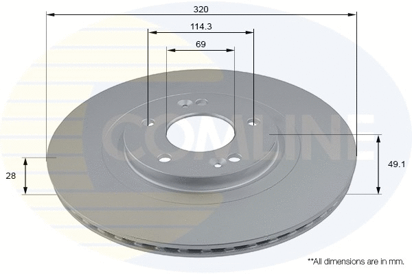 Brake Disc (ADC2825V)