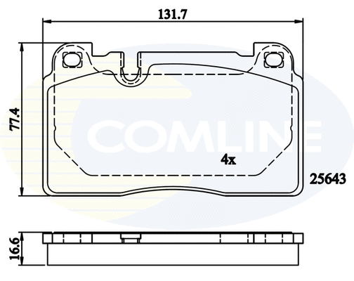 Brake Pad Set, disc brake (CBP02302)