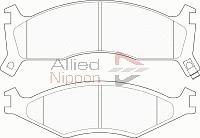 Brake Pad Set, disc brake (ADB3724)