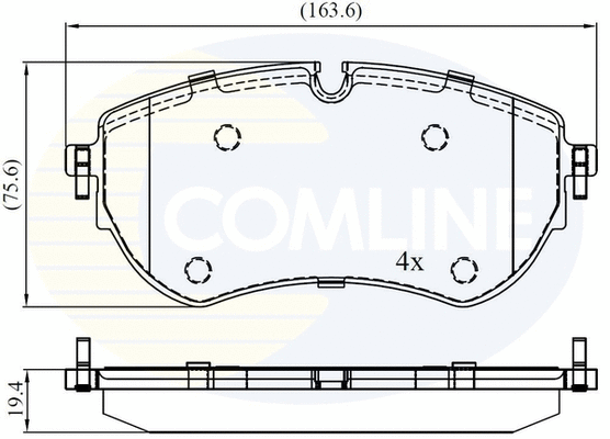 Brake Pad Set, disc brake (CBP02456)