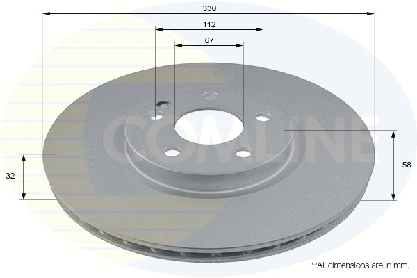 Brake Disc (ADC2817V)