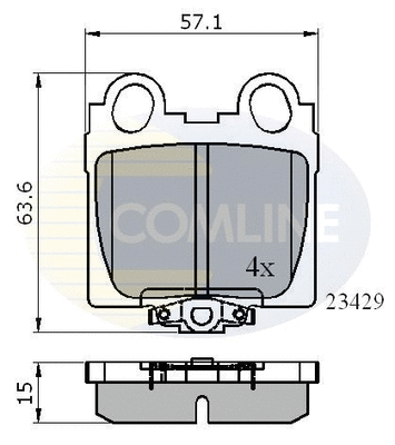 Brake Pad Set, disc brake (CBP3836)
