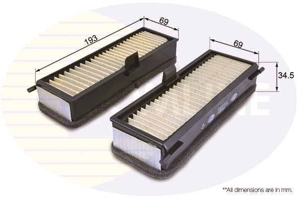 Filter, cabin air (EKF281)