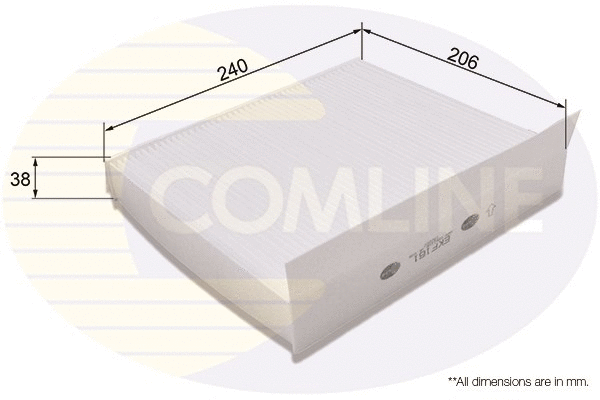 Filter, cabin air (EKF161)