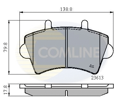 Brake Pad Set, disc brake (CBP01035)