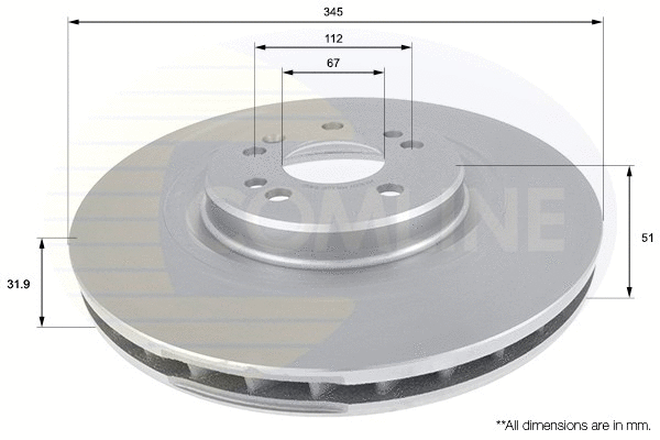 Brake Disc (ADC1633V)