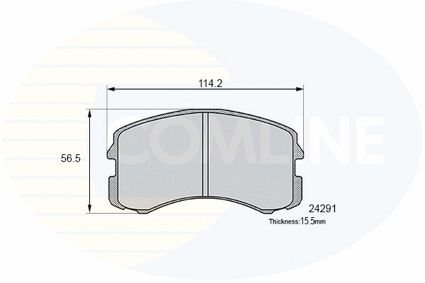 Brake Pad Set, disc brake (CBP06061)