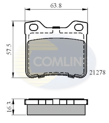 Brake Pad Set, disc brake (CBP01060)