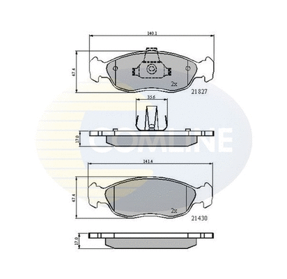 Brake Pad Set, disc brake (CBP0570)
