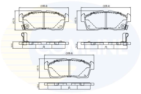 Brake Pad Set, disc brake (CBP3793)