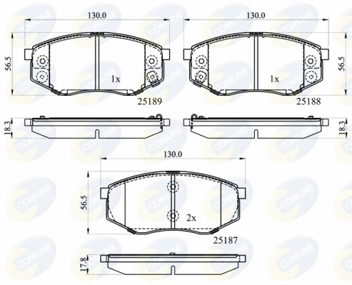 Brake Pad Set, disc brake (CBP32194)