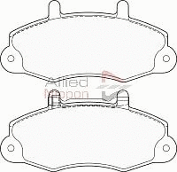 Brake Pad Set, disc brake (ADB3887)