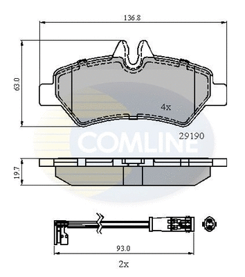 Brake Pad Set, disc brake (CBP21556)