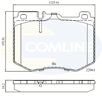 Brake Pad Set, disc brake (CBP02348)