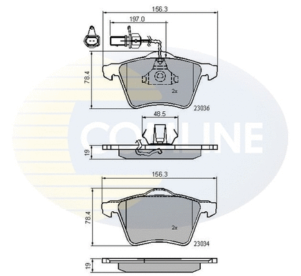 Brake Pad Set, disc brake (CBP11168)