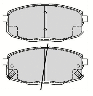 Brake Pad Set, disc brake (ADB31670)