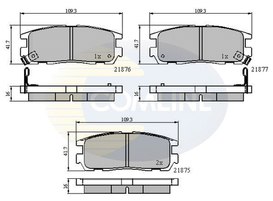 Brake Pad Set, disc brake (CBP3461)
