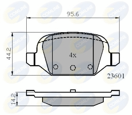 Brake Pad Set, disc brake (CBP01026)