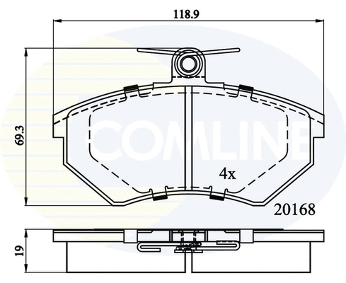 Brake Pad Set, disc brake (CBP0511)