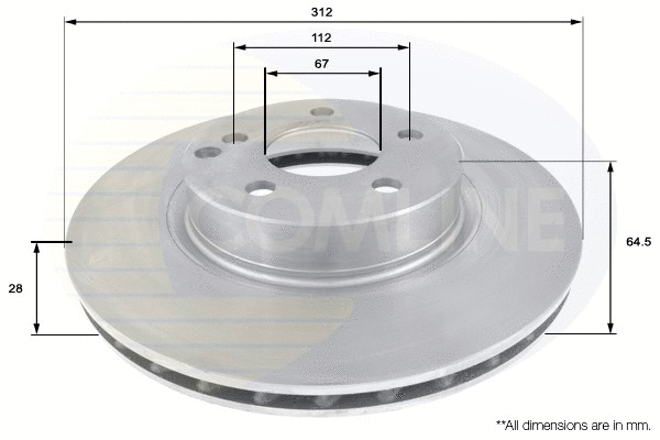 Brake Disc (ADC1624V)