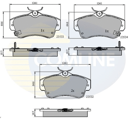 Brake Pad Set, disc brake (CBP3894)
