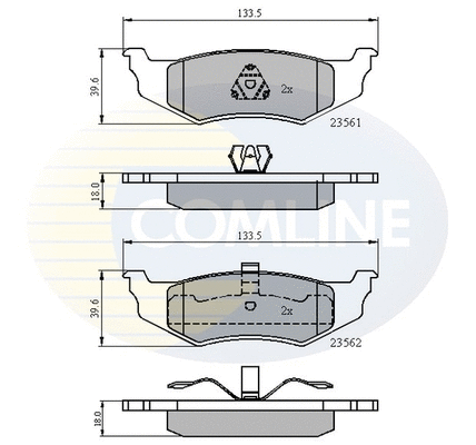 Brake Pad Set, disc brake (CBP01100)