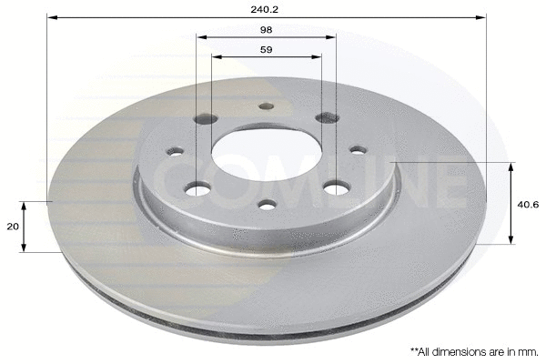 Brake Disc (ADC1821V)