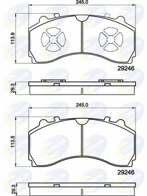 Brake Pad Set, disc brake (CBP9080MK)
