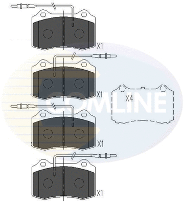 Brake Pad Set, disc brake (CBP11227)