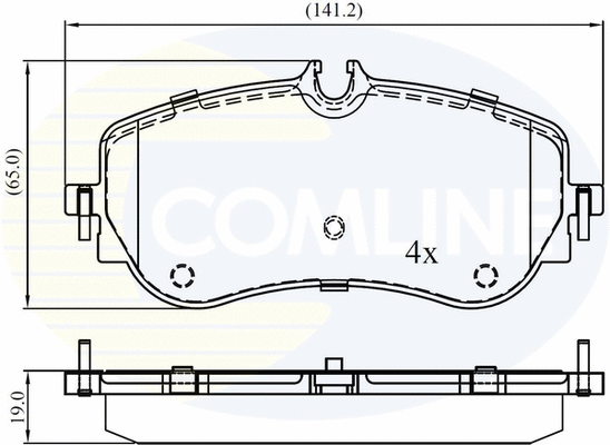 Brake Pad Set, disc brake (CBP02387)