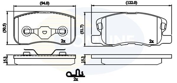 Brake Pad Set, disc brake (CBP32125)