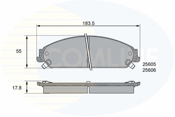 Brake Pad Set, disc brake (CBP36086)