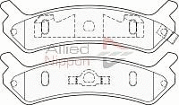 Brake Pad Set, disc brake (ADB3807)