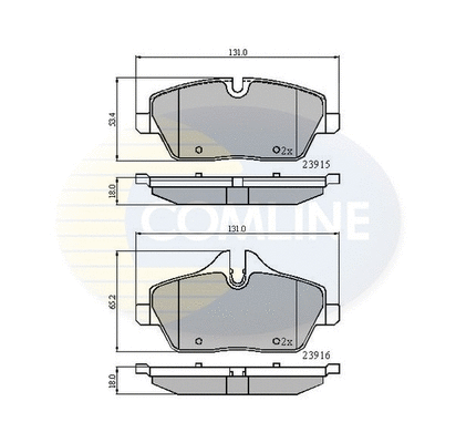 Brake Pad Set, disc brake (CBP01531)