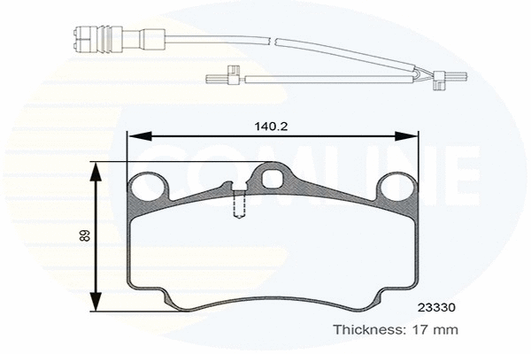 Brake Pad Set, disc brake (CBP26132)