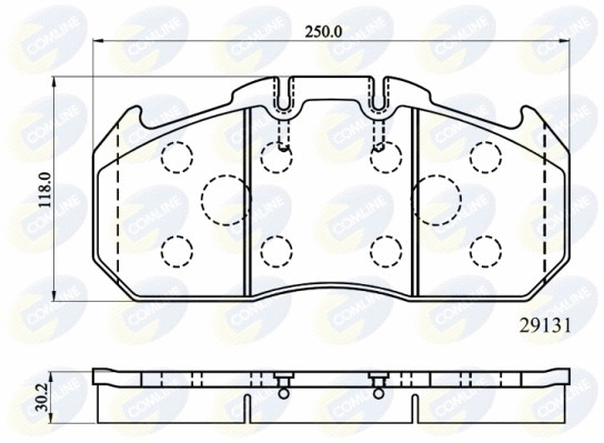 Brake Pad Set, disc brake (CBP9058MK)