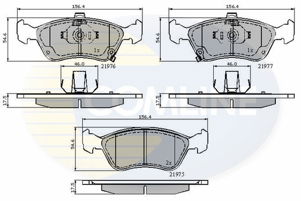 Brake Pad Set, disc brake (CBP3450)
