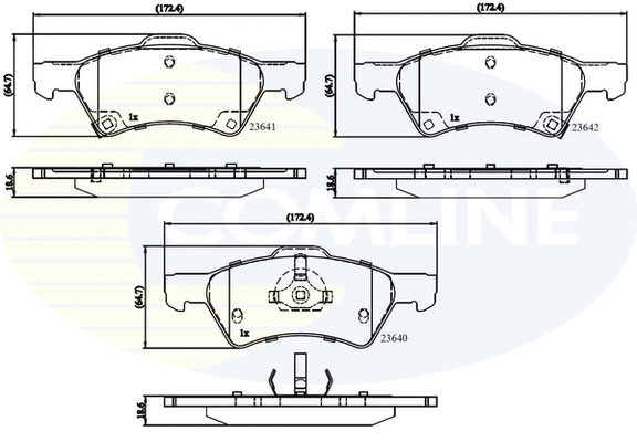 Brake Pad Set, disc brake (CBP31163)